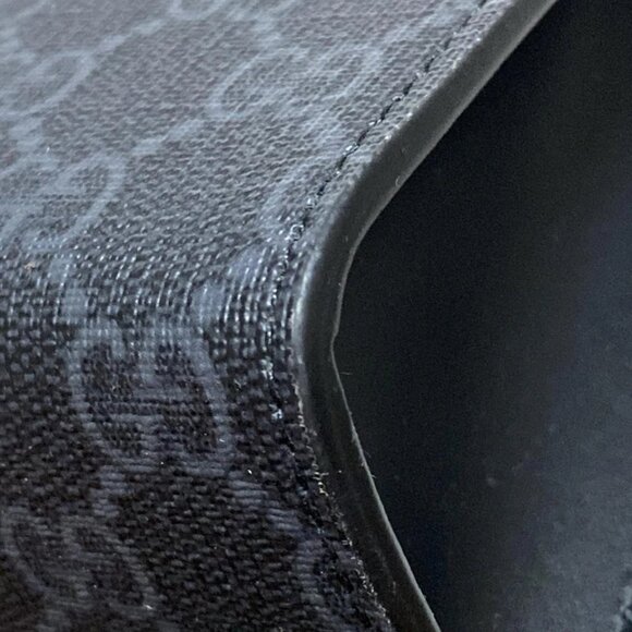 GUCCI GG Plus/GG Supreme Dark Gray Black Multi PVC Chemical Fiber - 581-081825 - Picture 5 of 7